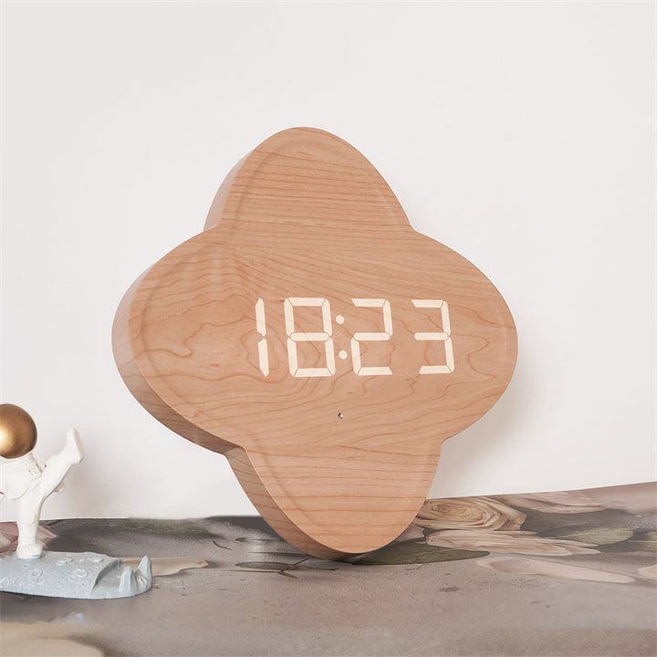 Nordic LED Wall Clock for Sculptural Living Room Decor