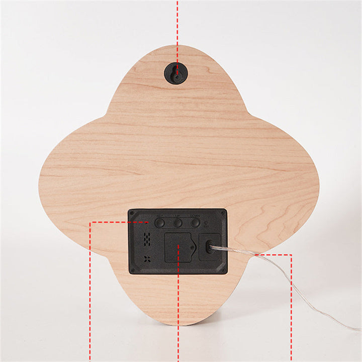 Nordic LED Wall Clock for Sculptural Living Room Decor