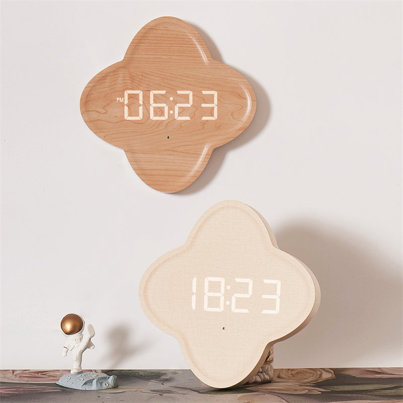 Nordic LED Wall Clock for Sculptural Living Room Decor