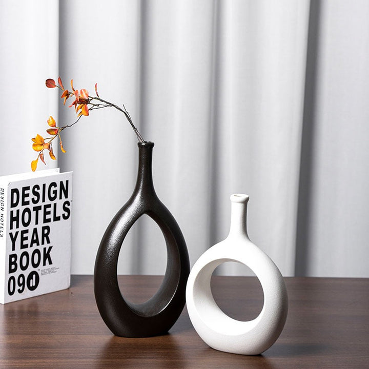 Nordic Ceramic Vase for Sculptural Modern Home Decor
