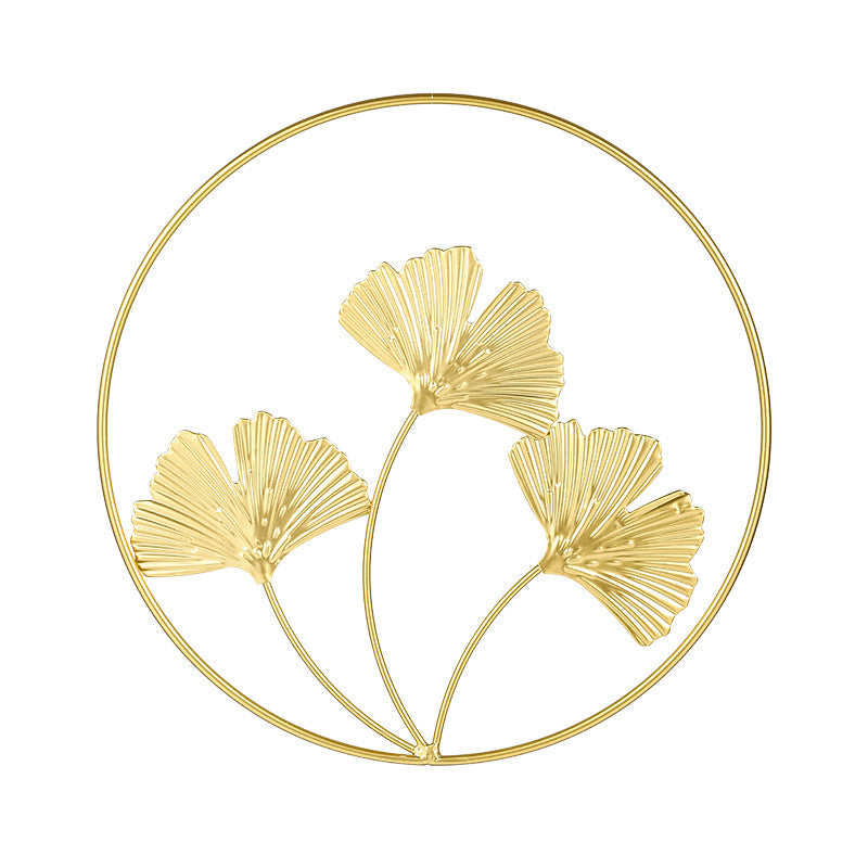 Gold Metal Wall Art for Elegant Nordic Interior Decor