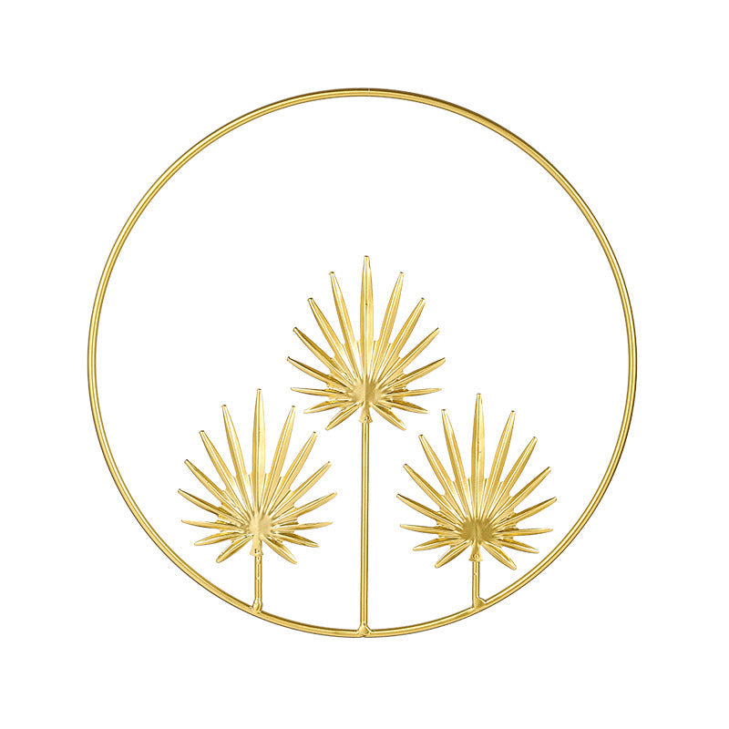 Gold Metal Wall Art for Elegant Nordic Interior Decor