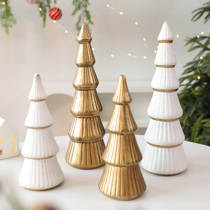 Nordic Wooden Christmas Tree Decor for Tabletop Style