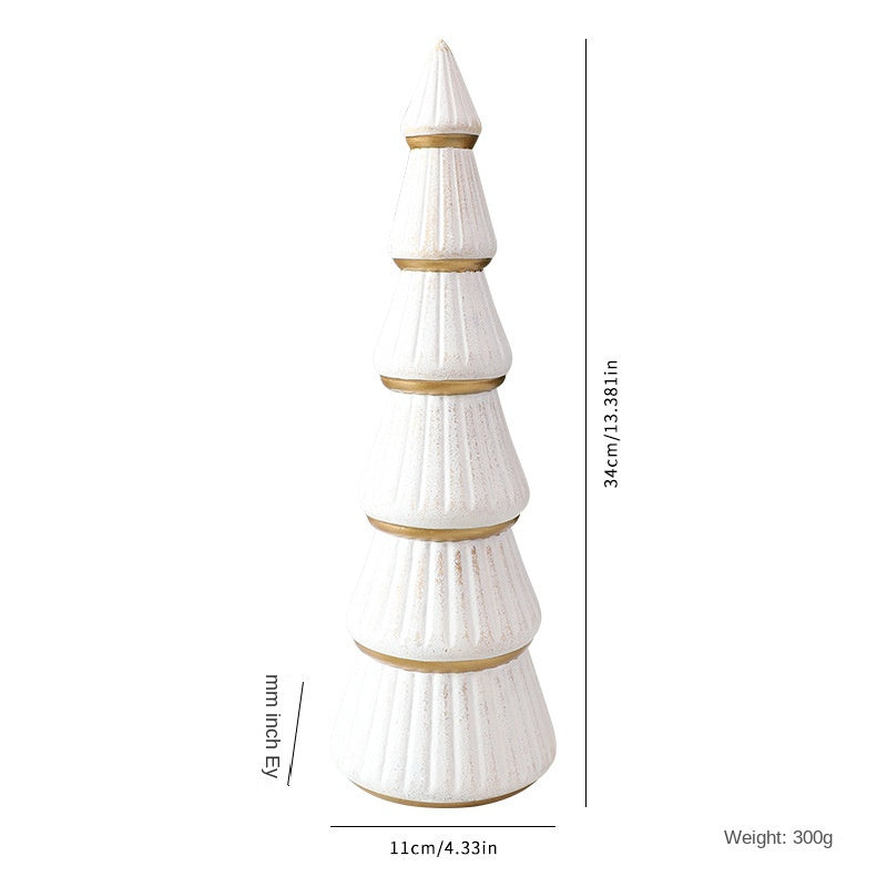 Nordic Wooden Christmas Tree Decor for Tabletop Style