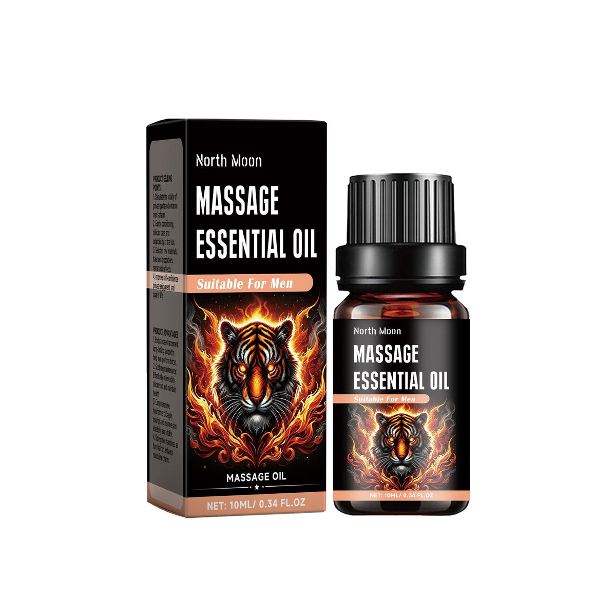 Men's Massage Oil for Soothing Intimate Body Care