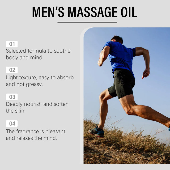 Men's Massage Oil for Relaxing, Soft Skin Care