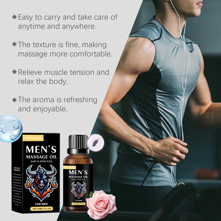 Men's Massage Oil for Relaxing, Soft Skin Care