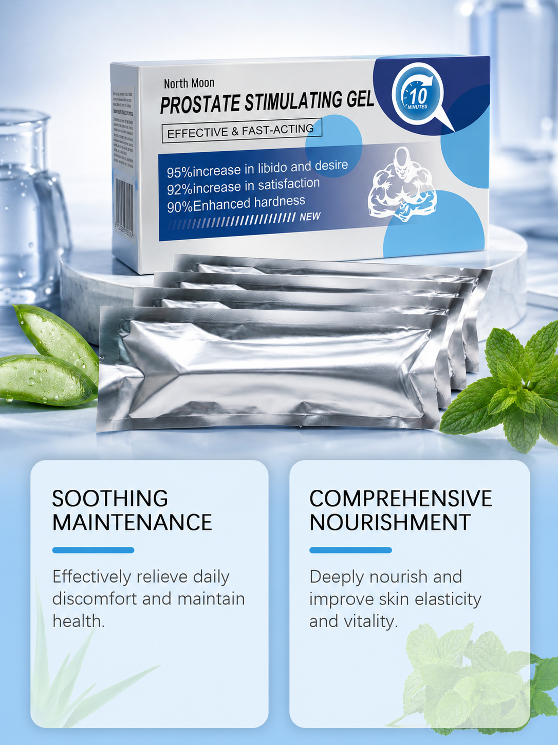 North Moon Herbal Gel for Men | 10-Min Activation