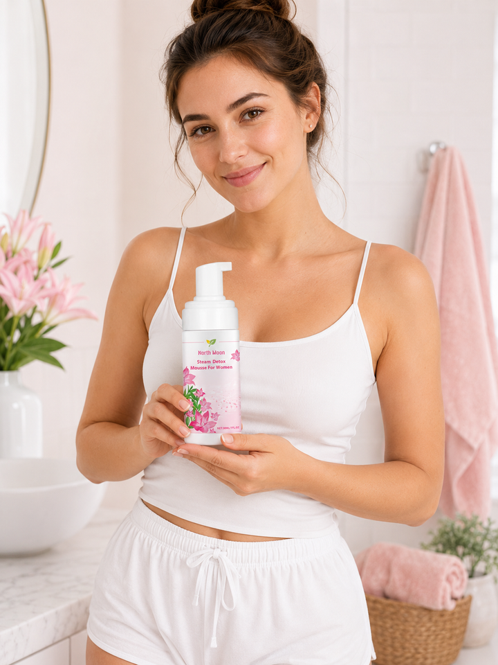 Gentle Intimate Cleansing Mousse | North Moon Steam Detox