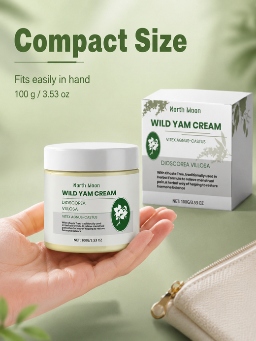 Wild Yam Menstrual Cream — Natural Cramp Relief & Hormone