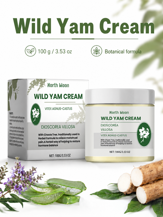 Wild Yam Menstrual Cream — Natural Cramp Relief & Hormone