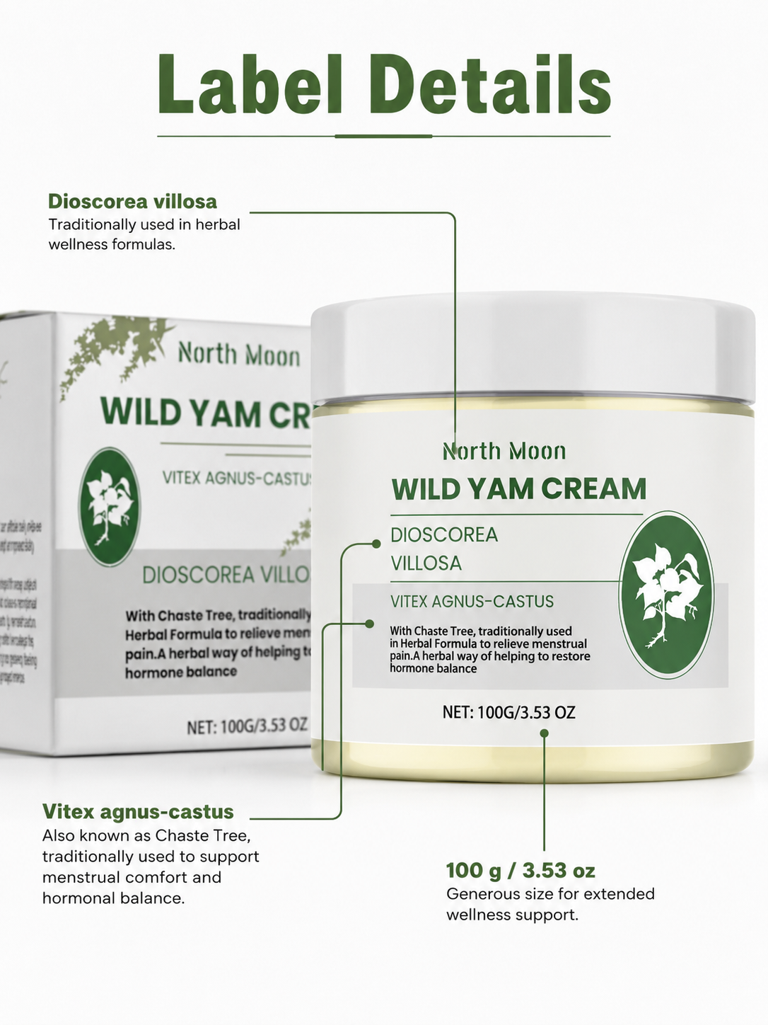 Wild Yam Menstrual Cream — Natural Cramp Relief & Hormone