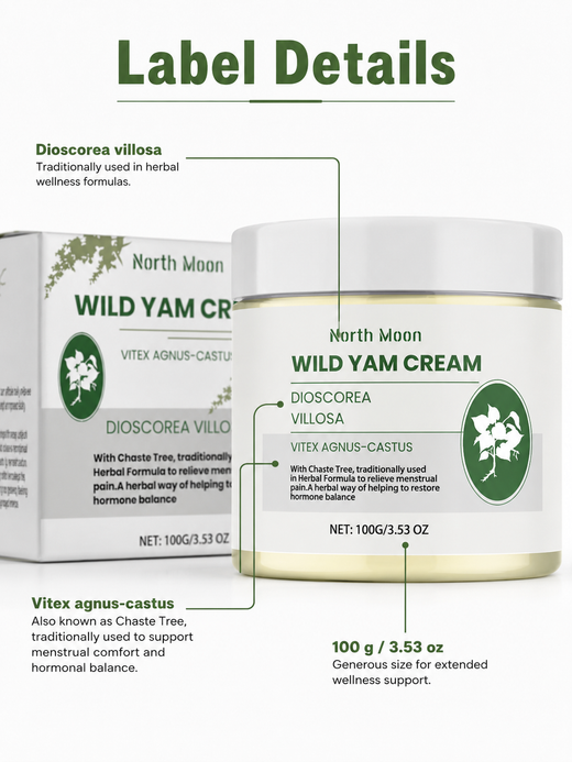 Wild Yam Menstrual Cream — Natural Cramp Relief & Hormone