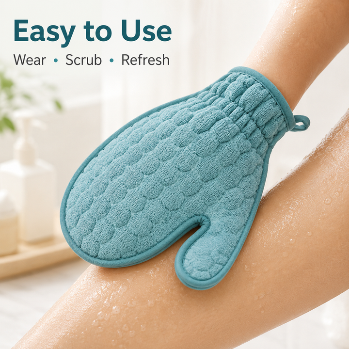 5-Piece Exfoliating Bath Set | Spa Shower Accessories