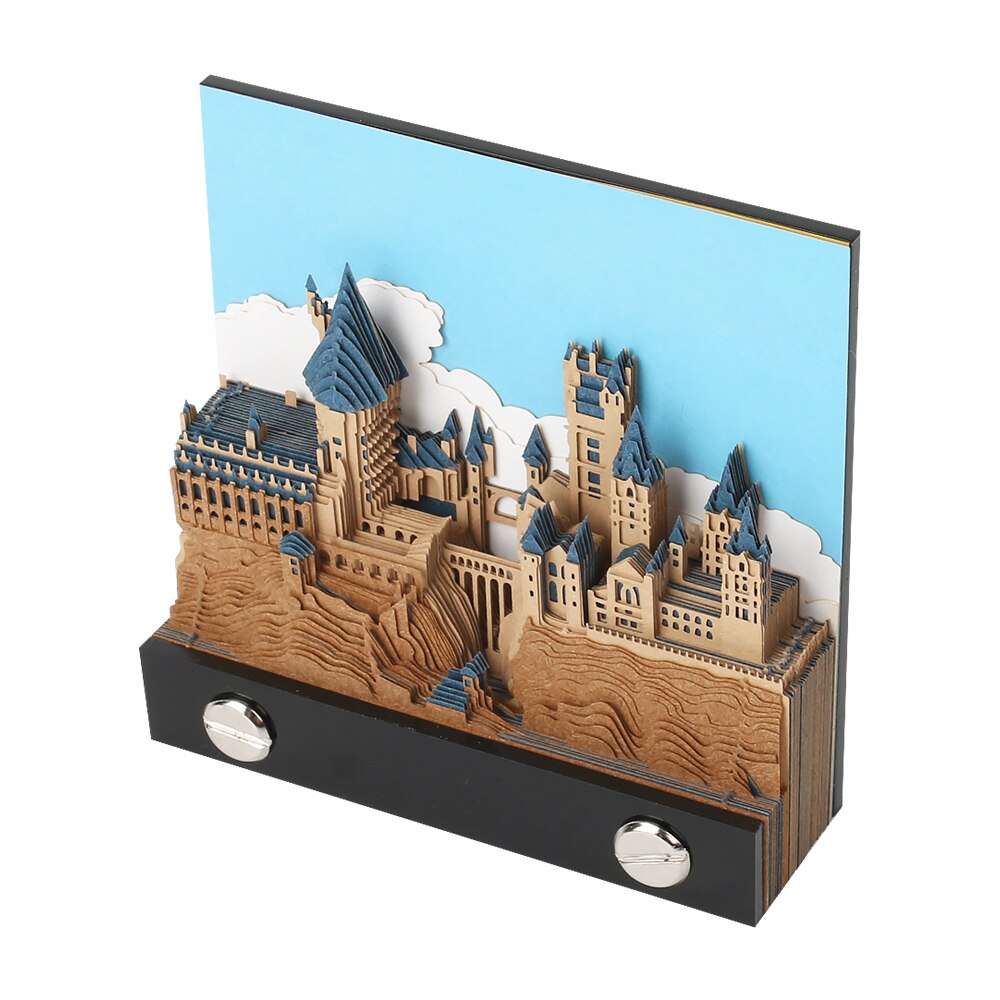 3D Castle Memo Pad, 160 Sheets for Magical Desk Notes
