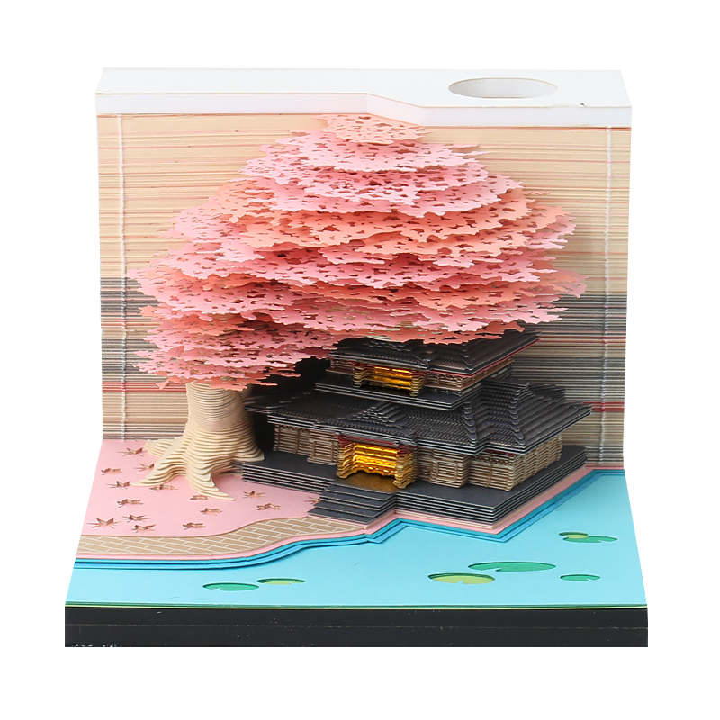 3D Castle Memo Pad, 160 Sheets for Magical Desk Notes