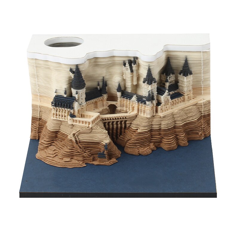 3D Castle Memo Pad, 160 Sheets for Magical Desk Notes