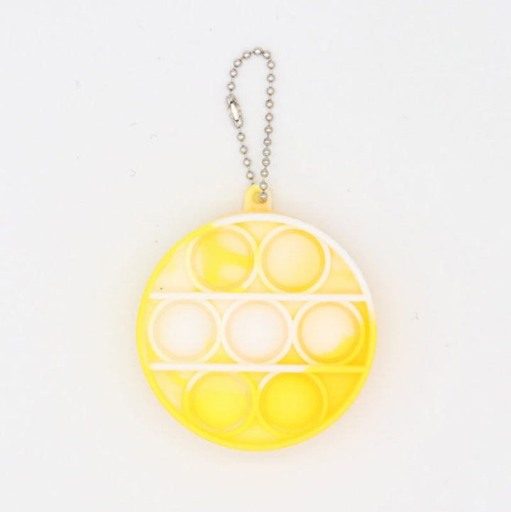 Pop-It Stress Relief Keychain For Portable Fidget Fun