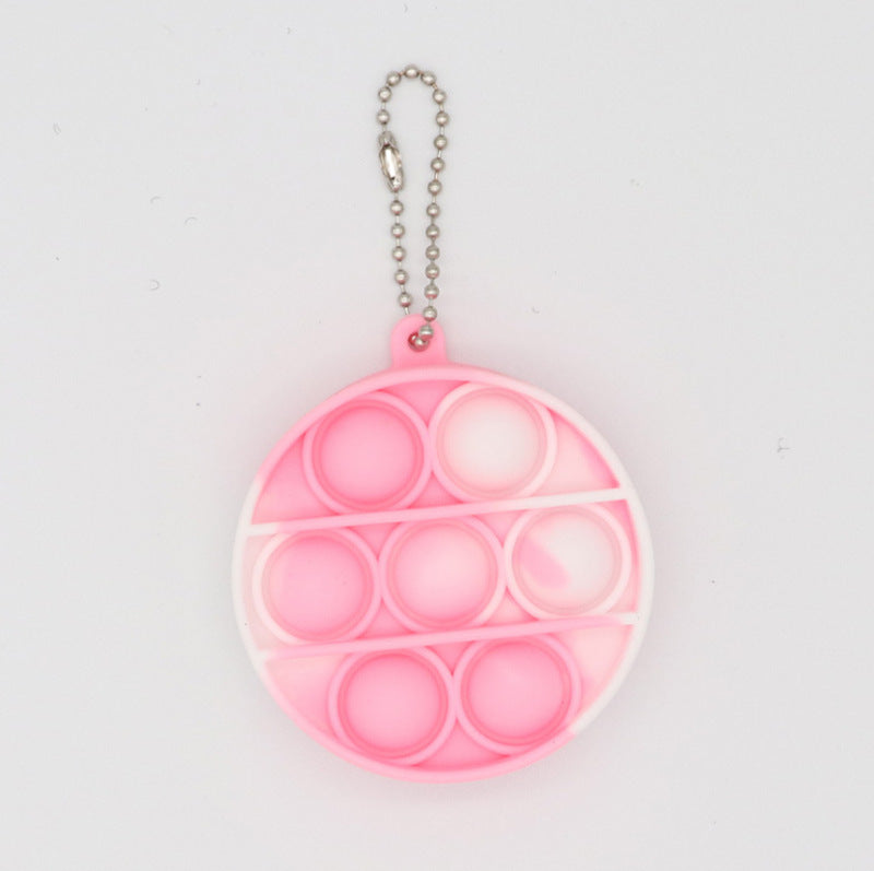 Pop-It Stress Relief Keychain For Portable Fidget Fun