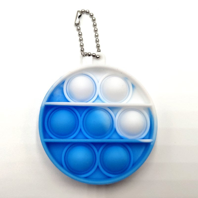 Pop-It Stress Relief Keychain For Portable Fidget Fun