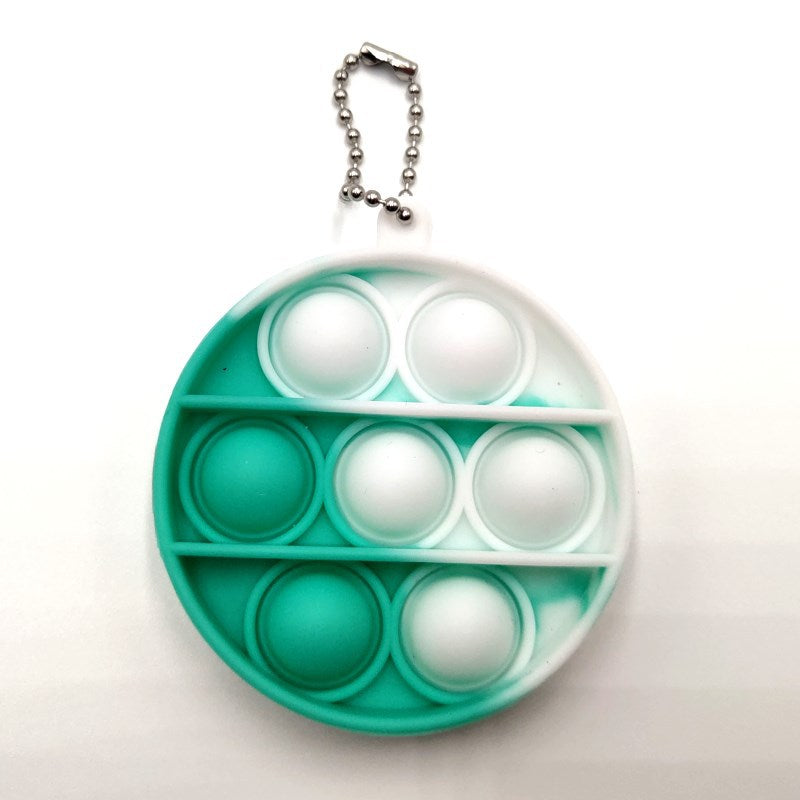 Pop-It Stress Relief Keychain For Portable Fidget Fun