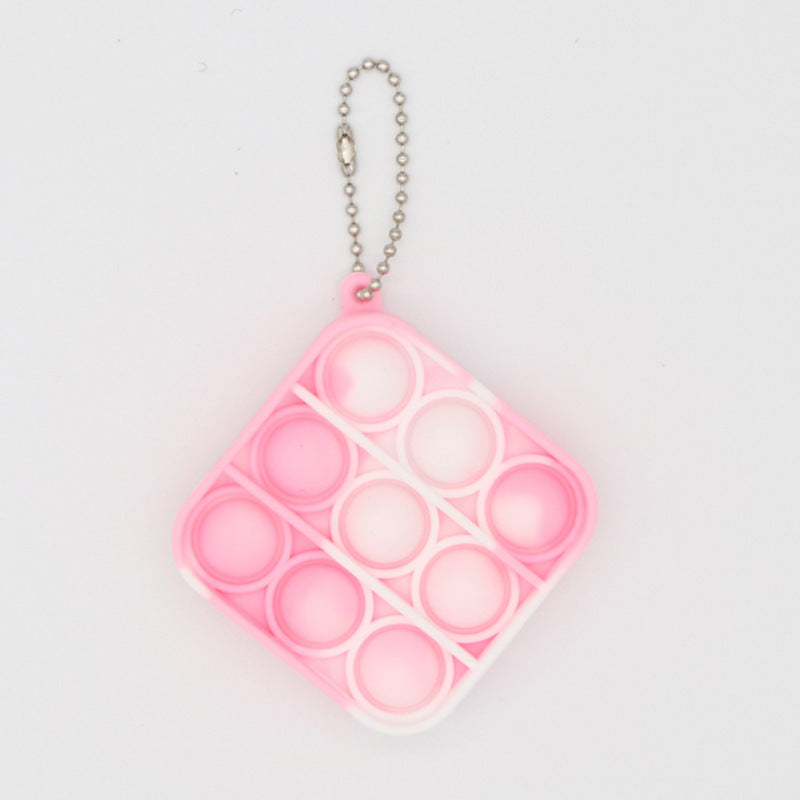 Pop-It Fidget Toy Keychain for Portable Sensory Play