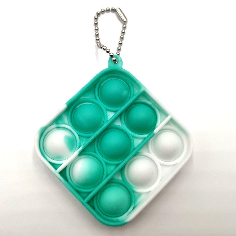 Pop-It Fidget Toy Keychain for Portable Sensory Play