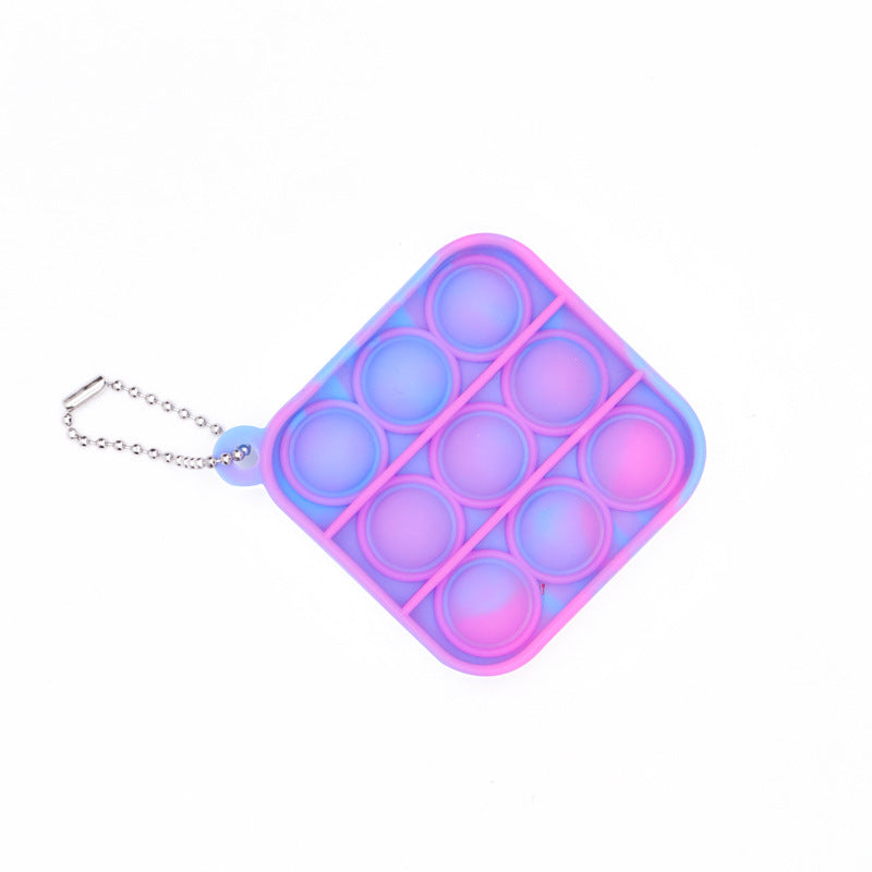 Pop-It Fidget Toy Keychain for Portable Sensory Play