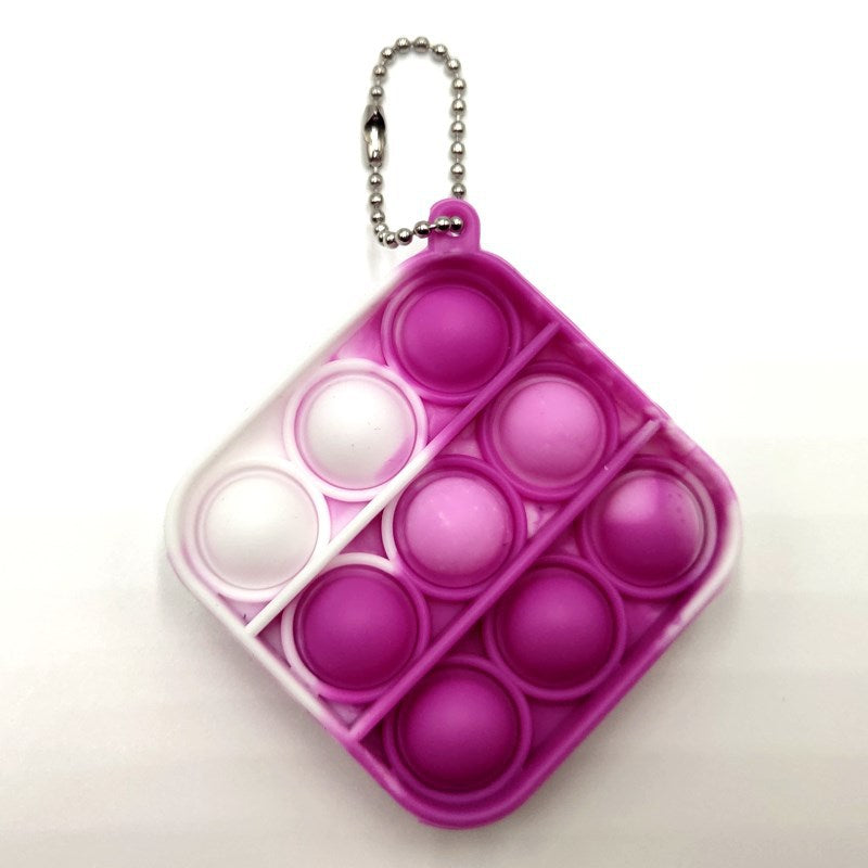 Pop-It Fidget Toy Keychain for Portable Sensory Play