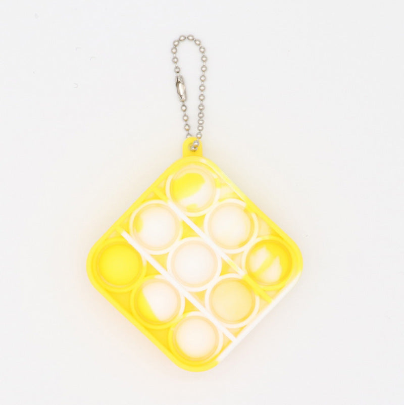 Pop-It Fidget Toy Keychain for Portable Sensory Play