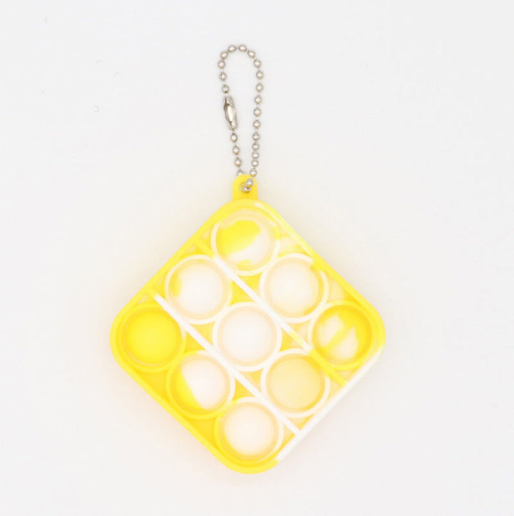 Pop-It Fidget Toy Keychain for Portable Sensory Play