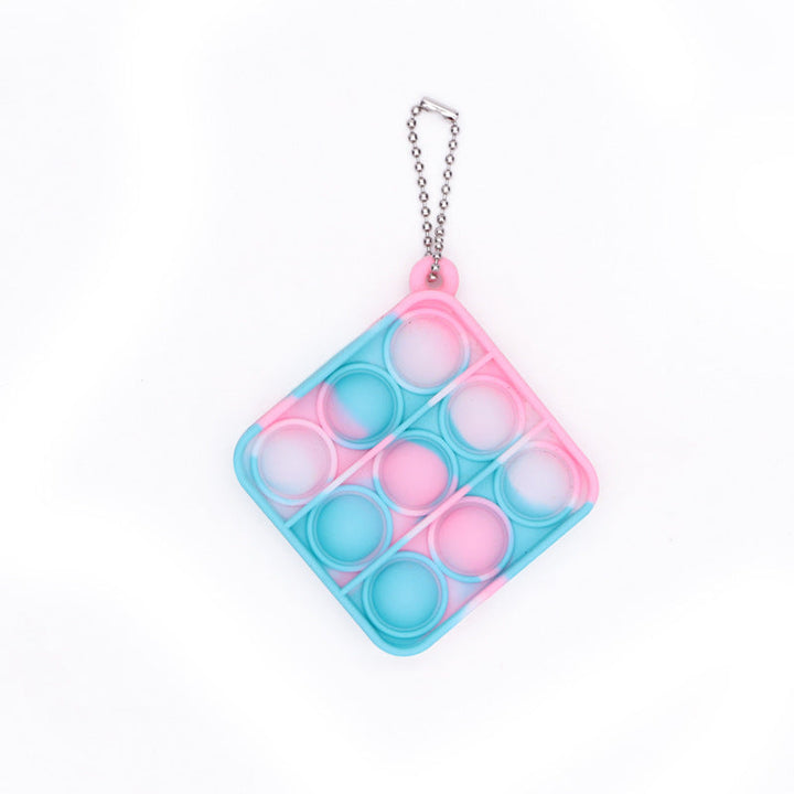 Pop-It Fidget Toy Keychain for Portable Sensory Play