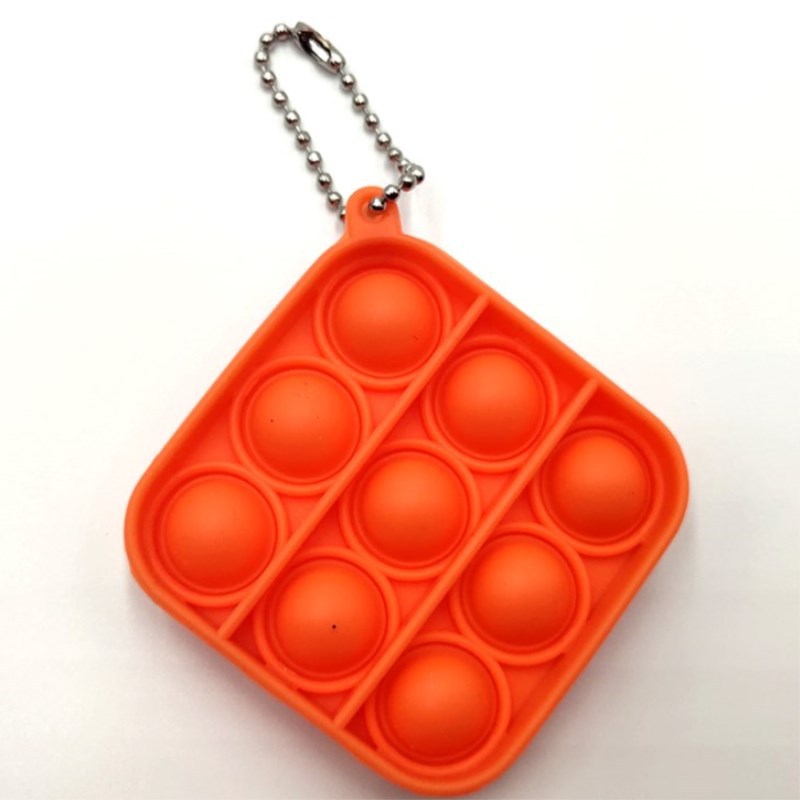 Pop-It Fidget Toy Keychain for Portable Sensory Play
