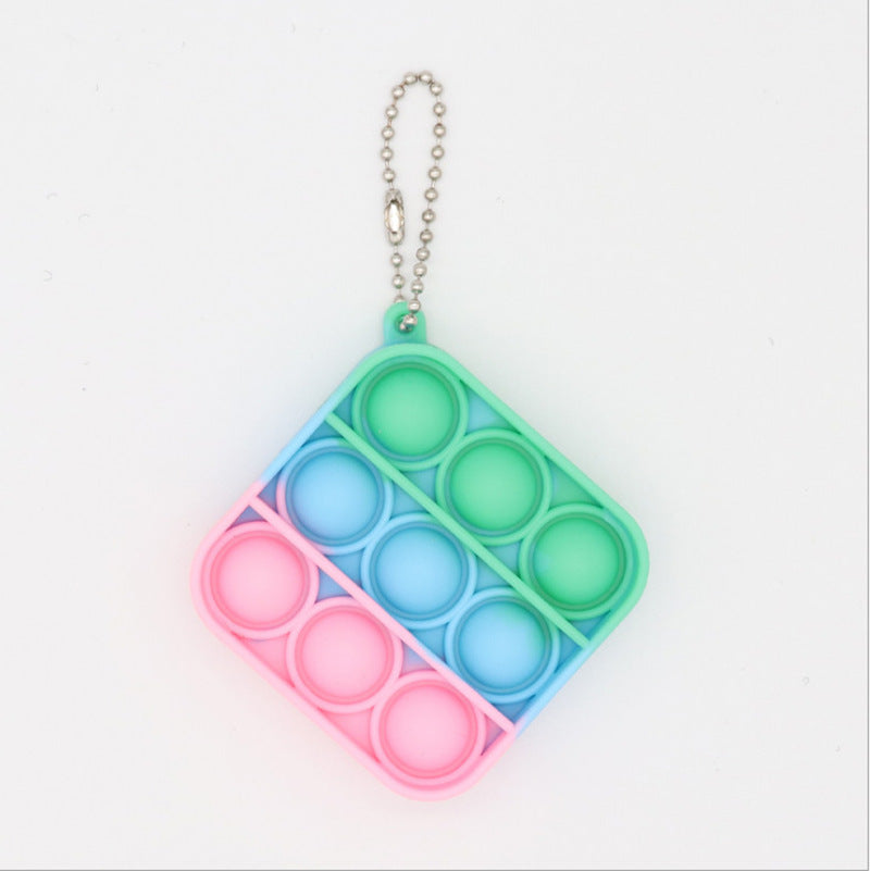 Pop-It Fidget Toy Keychain for Portable Sensory Play