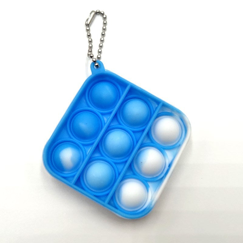 Pop-It Fidget Toy Keychain for Portable Sensory Play