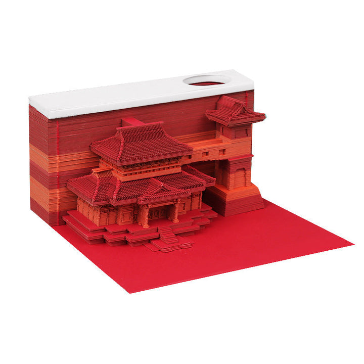 3D Paper Sculpture Sticky Note Desk Display Keepsake