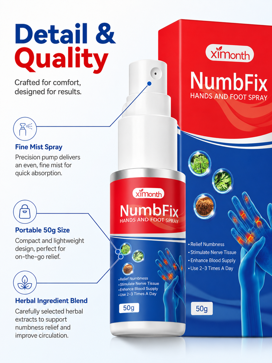 NumbFix Hands & Foot Spray — Relief from Numbness & Nerve Pain