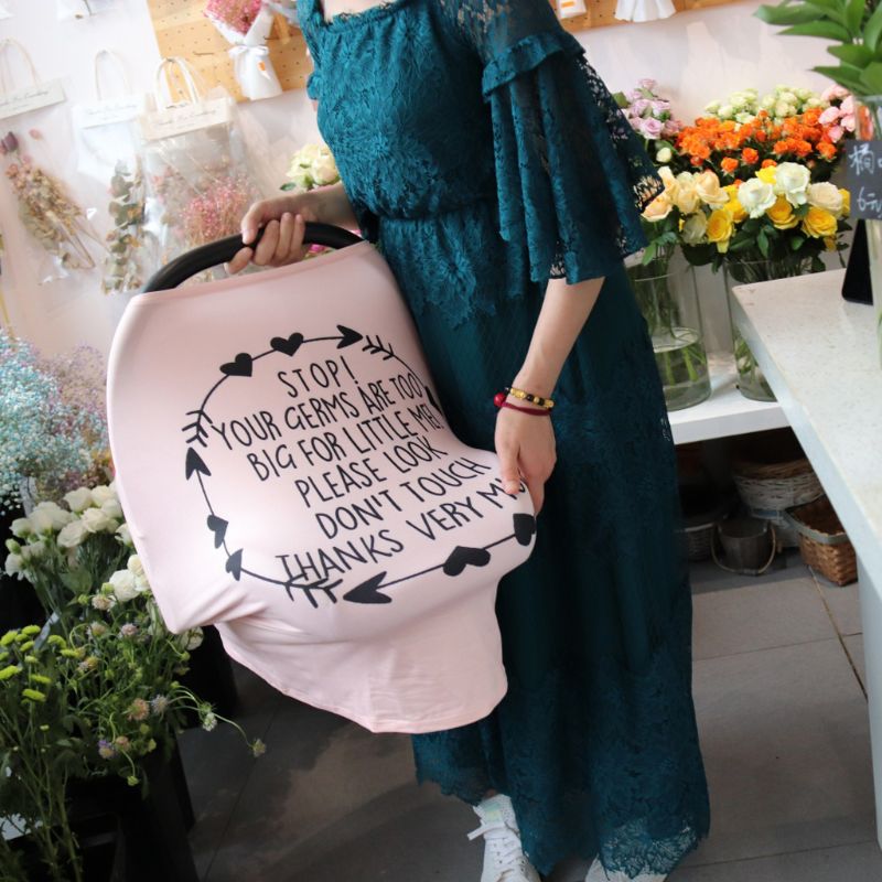 Nursing Cover Scarf with No-Touch Baby Privacy Sign