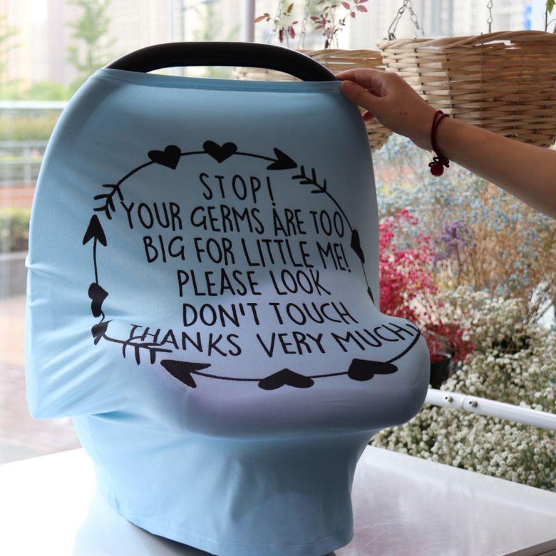 Nursing Cover Scarf with No-Touch Baby Privacy Sign