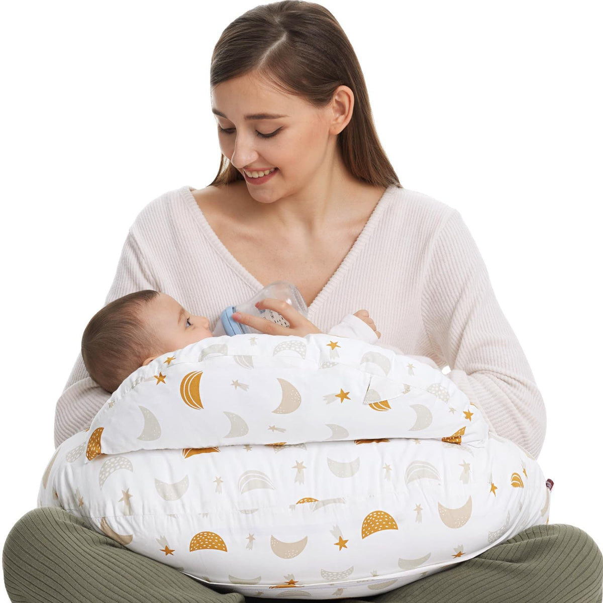 Nursing Pillow for Breastfeeding and Baby Feeding Support