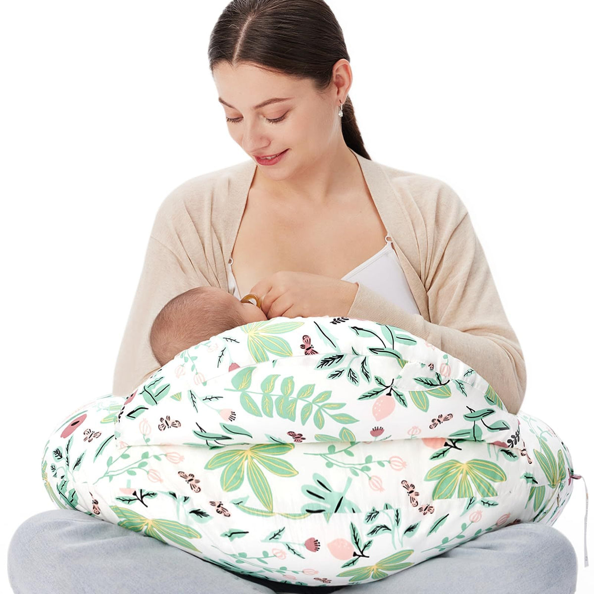 Nursing Pillow for Breastfeeding and Baby Feeding Support