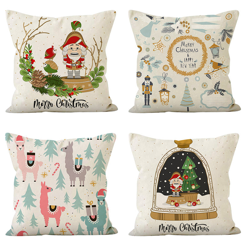 Christmas Pillow Cover for a Cozy Holiday Living Room