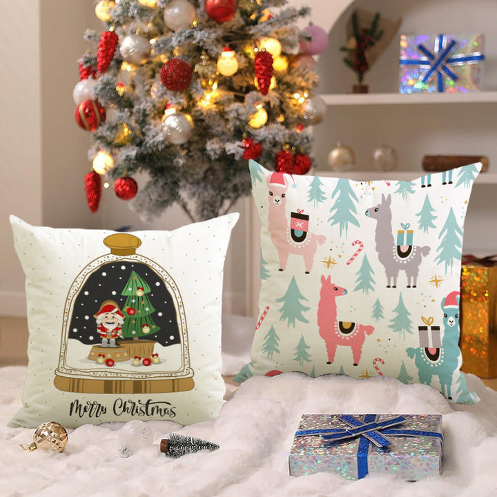 Christmas Pillow Cover for a Cozy Holiday Living Room