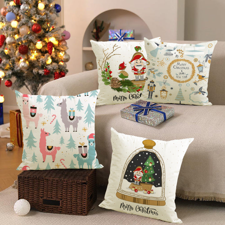 Christmas Pillow Cover for a Cozy Holiday Living Room
