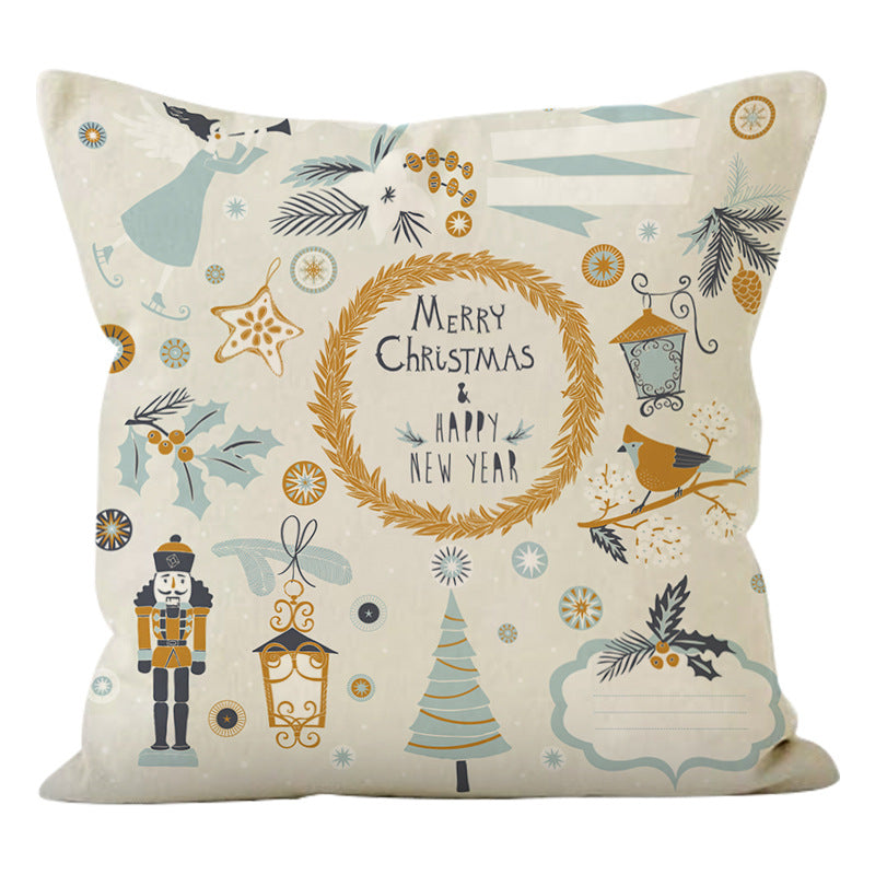 Christmas Pillow Cover for a Cozy Holiday Living Room