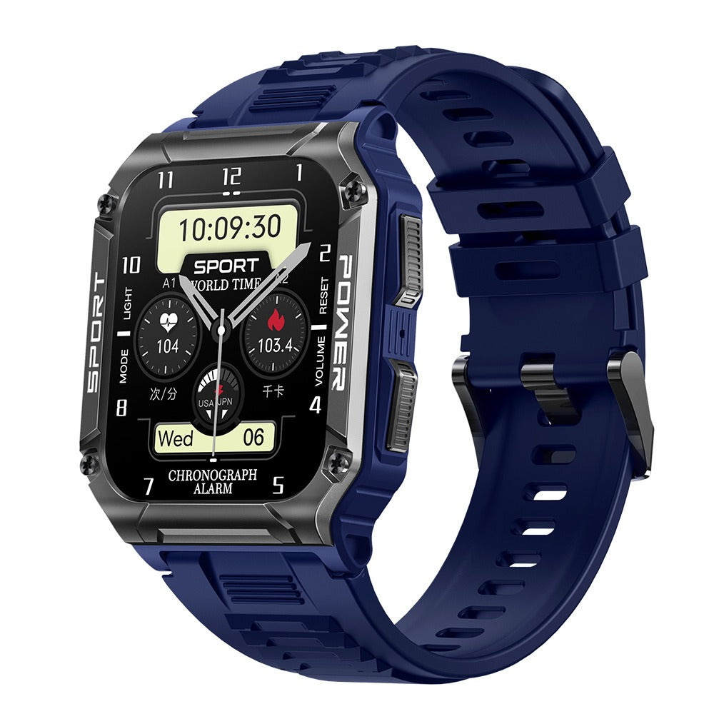 Rugged Smart Watch with Bluetooth Calls & Heart Rate
