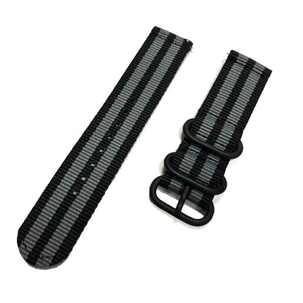 Woven Nylon Canvas Watch Band for Amazfit & Samsung Gear