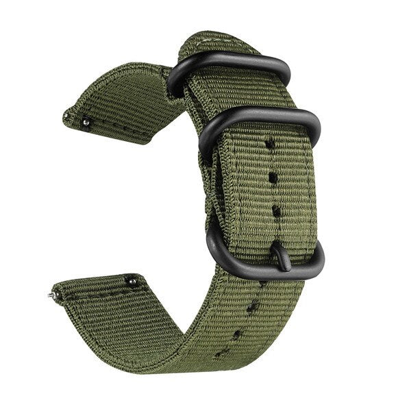 Woven Nylon Canvas Watch Band for Amazfit & Samsung Gear