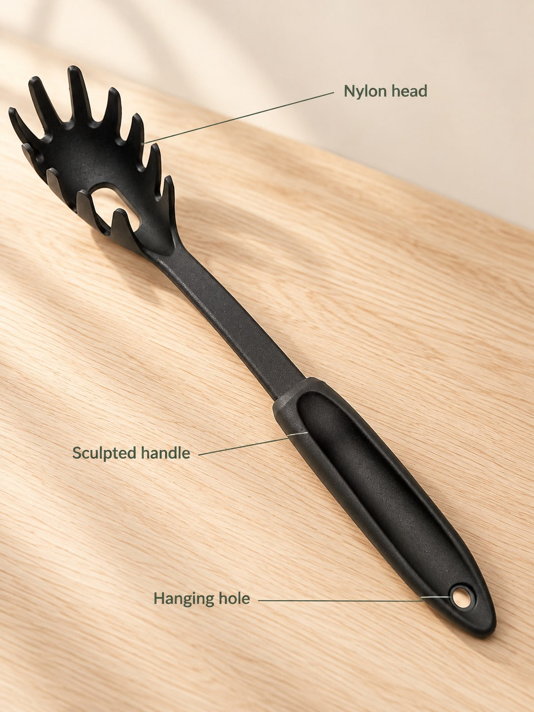 Nylon Kitchen Utensil Set, 5-Piece Non-Stick Cooking Tools