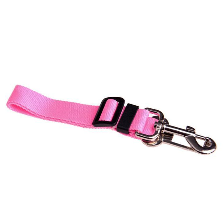 Nylon Dog Car Seat Belt Leash with Chrome Swivel Snap